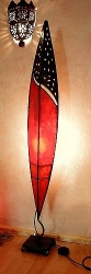 Lederlampe 'Feder' 135 cm