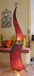 Stehlampe 'Hahnenkamm', 150 cm