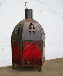 Glaslaterne 'Kasba', 23 cm