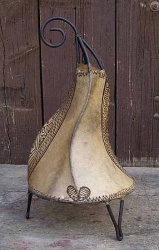 Lederlampe 'Samira', 38 cm