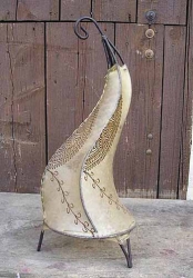 Lederlampe 'Samira', 50 cm
