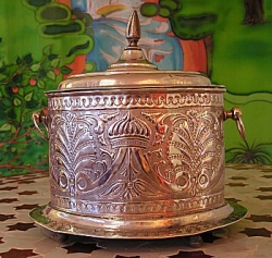 alter Minzbeh�lter, gro�