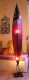 Lederlampe 'Feder 180 cm'