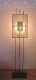 Stehlampe Lederlampe '1 Scheibe rechteckig', 1,60m